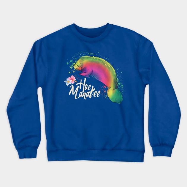 Manatee Crewneck Sweatshirt by SpottydoggCreatives